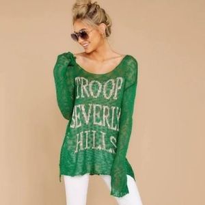 NEW Judith March Troop Beverly Hills top - L